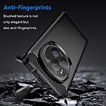 Θήκη Honor Magic6 Pro 5G Mad Mask Brushed TPU Carbon Πλάτη μαύρο - Image 3