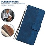 Θήκη Honor X8b Mad Mask Leather Wallet Case Geometry Style με βάση στήριξης, υποδοχές καρτών και μαγνητικό κούμπωμα Flip Wallet από συνθετικό δέρμα μπλε - Image 5