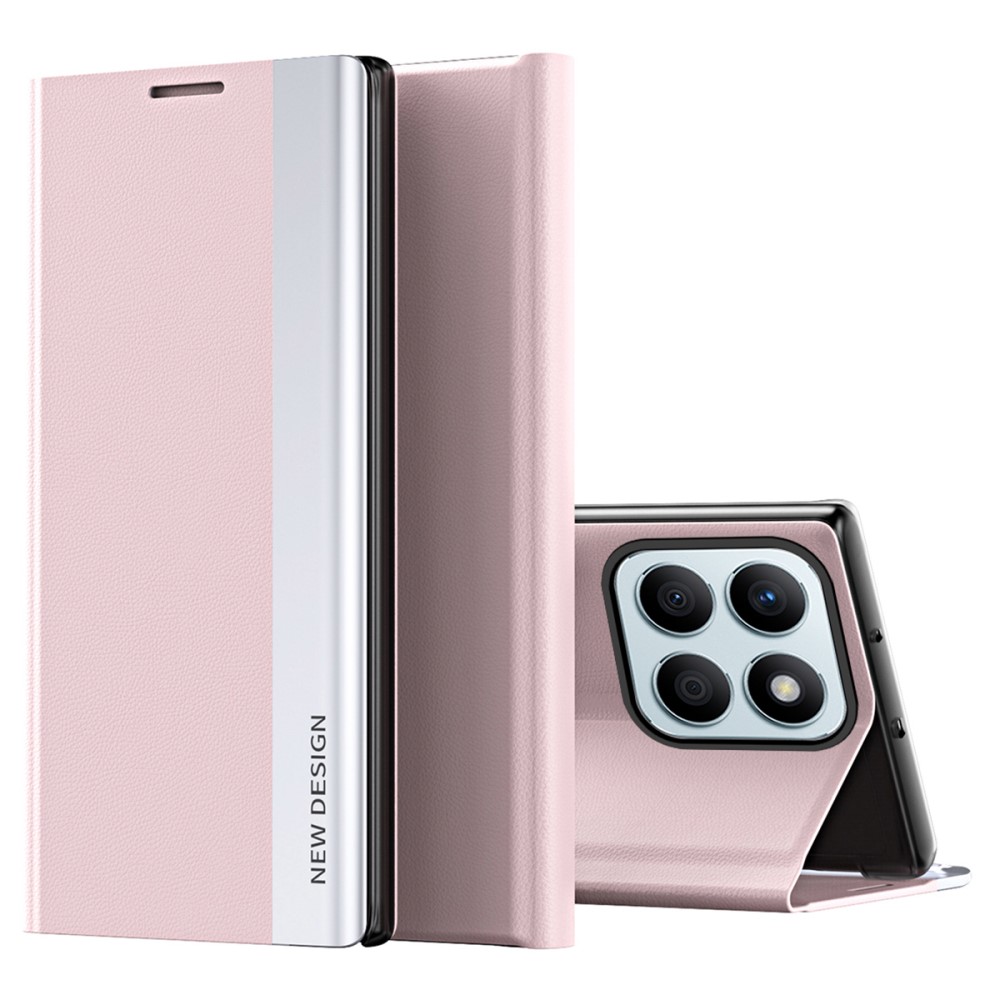 Θήκη Honor X8b New Design Leather Stand Cover από συνθετικό δέρμα ροζ Θήκη Honor X8b New Design Leather Stand Cover από συνθετικό δέρμα ροζ