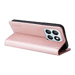 Θήκη Honor X8b YIKATU Folio Series με βάση στήριξης, υποδοχή καρτών και μαγνητικό κούμπωμα Flip Wallet από συνθετικό δέρμα και TPU ροζ χρυσό - Image 3