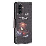 Θήκη Samsung Galaxy A35 5G OEM Angry bear with chainsaw με βάση στήριξης, υποδοχές καρτών και μαγνητικό κούμπωμα Flip Wallet από συνθετικό δέρμα και TPU - Image 5