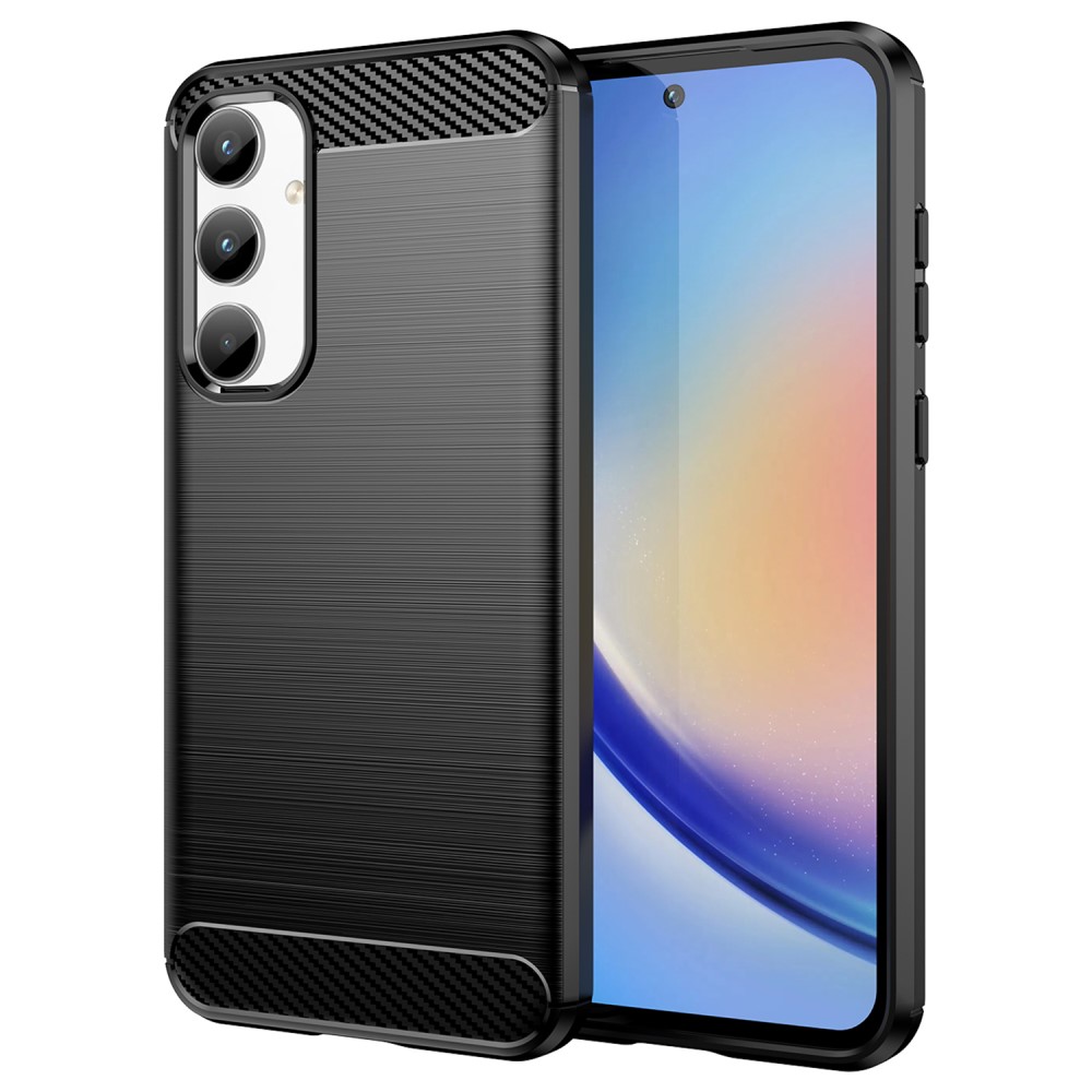Θήκη Samsung Galaxy A35 5G Mad Mask Brushed TPU Carbon Πλάτη μαύρο Θήκη Samsung Galaxy A35 5G Mad Mask Brushed TPU Carbon Πλάτη μαύρο