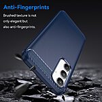 Θήκη Samsung Galaxy A35 5G Mad Mask Brushed TPU Carbon Πλάτη μπλε - Image 3