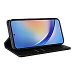 Θήκη Samsung Galaxy A35 5G YIKATU Folio Series με βάση στήριξης, υποδοχή καρτών και μαγνητικό κούμπωμα Flip Wallet από συνθετικό δέρμα και TPU μαύρο - Image 4