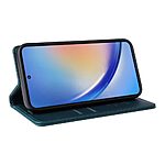 Θήκη Samsung Galaxy A35 5G YIKATU Folio Series με βάση στήριξης, υποδοχή καρτών και μαγνητικό κούμπωμα Flip Wallet από συνθετικό δέρμα και TPU πράσινο - Image 4