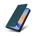 Θήκη Samsung Galaxy A35 5G YIKATU Folio Series με βάση στήριξης, υποδοχή καρτών και μαγνητικό κούμπωμα Flip Wallet από συνθετικό δέρμα και TPU πράσινο - Image 5