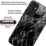 Θήκη Samsung Galaxy A55 5G OEM σχέδιο Marble Texture με πλάτη από Tempered Glass και εσωτερικό TPU - Image 2