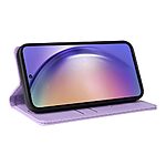 Θήκη Samsung Galaxy A55 5G YIKATU Folio Series με βάση στήριξης, υποδοχή καρτών και μαγνητικό κούμπωμα Flip Wallet από συνθετικό δέρμα και TPU μωβ ανοιχτό - Image 4