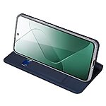 Θήκη Xiaomi 14 5G DUX DUCIS Skin Pro Series με βάση στήριξης, υποδοχή καρτών και μαγνητικό κούμπωμα Flip Wallet από συνθετικό δέρμα και TPU μπλε - Image 3