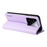 Θήκη Xiaomi 14 5G YIKATU Folio Series με βάση στήριξης, υποδοχή καρτών και μαγνητικό κούμπωμα Flip Wallet από συνθετικό δέρμα και TPU μωβ ανοιχτό - Image 3