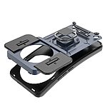 Θήκη Xiaomi 14 Ultra 5G Mad Mask Camshield Armor Guard v4 Πλάτη με προστασία για την κάμερα, Kickstand και Βάση στήριξης από σκλήρό Premium TPU μπλε - Image 4