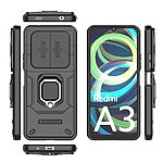 Θήκη Xiaomi Redmi A3 Mad Mask Camshield Armor Guard v4 Πλάτη με προστασία για την κάμερα, Kickstand και Βάση στήριξης από σκλήρό Premium TPU μαύρο - Image 5