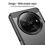 Θήκη Xiaomi Redmi A3 MOFI Brushed V2 TPU Carbon Πλάτη μπλε - Image 4