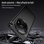 Θήκη Xiaomi Redmi A3 MOFI Brushed V2 TPU Carbon Πλάτη μπλε - Image 5