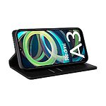 Θήκη Xiaomi Redmi A3 YIKATU Folio Series με βάση στήριξης, υποδοχή καρτών και μαγνητικό κούμπωμα Flip Wallet από συνθετικό δέρμα και TPU μαύρο - Image 4