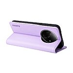 Θήκη Xiaomi Redmi A3 YIKATU Folio Series με βάση στήριξης, υποδοχή καρτών και μαγνητικό κούμπωμα Flip Wallet από συνθετικό δέρμα και TPU μωβ ανοιχτό - Image 3