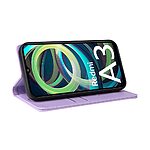 Θήκη Xiaomi Redmi A3 YIKATU Folio Series με βάση στήριξης, υποδοχή καρτών και μαγνητικό κούμπωμα Flip Wallet από συνθετικό δέρμα και TPU μωβ ανοιχτό - Image 4