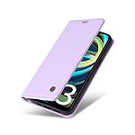 Θήκη Xiaomi Redmi A3 YIKATU Folio Series με βάση στήριξης, υποδοχή καρτών και μαγνητικό κούμπωμα Flip Wallet από συνθετικό δέρμα και TPU μωβ ανοιχτό - Image 5
