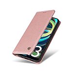 Θήκη Xiaomi Redmi A3 YIKATU Folio Series με βάση στήριξης, υποδοχή καρτών και μαγνητικό κούμπωμα Flip Wallet από συνθετικό δέρμα και TPU ροζ χρυσό - Image 5