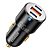 ESSAGER F689 66W Διπλή USB C+USB A 3 Θύρες Φορτιστής Αυτοκινήτου - Μαύρο