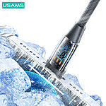 Καλώδιο φόρτισης Fast Charging & Data USAMS U85 Aluminum Alloy Type-C σε lightning PD 30W  1.2m (SJ634USB01) μαύρο - Image 3