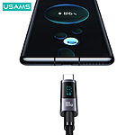 Καλώδιο Φόρτισης Fast Charging και Data USAMS Sufeng Series Aluminum Alloy Type-C σε Type-C 100W 1.20m (SJ671USB01) μαύρο - Image 2