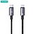 Καλώδιο Φόρτισης Fast Charging και Data USAMS Sufeng Series Aluminum Alloy Type-C σε Type-C 60W 0.25m (SJ678USB01) μαύρο