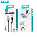 Καλώδιο Φόρτισης Fast Charging και Data USAMS Sufeng Series Digital Display Aluminum Alloy USB-A σε Type-C 6A 1.20m (SJ673USB01) μαύρο - Image 5