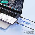 Καλώδιο Φόρτισης και Data USAMS KY Series Type-C σε lightning 30W 3.0m (SJ702USB01) μαύρο - Image 4