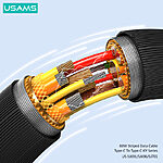 Καλώδιο Φόρτισης και Data USAMS KY Series Type-C σε Type-C 60W 2.0m (SJ696USB02) λευκό - Image 3