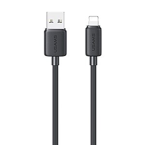 Καλώδιο Φόρτισης και Data USAMS KY Series USB-A σε lightning 2.4A 2.0m (SJ694USB01) μαύρο