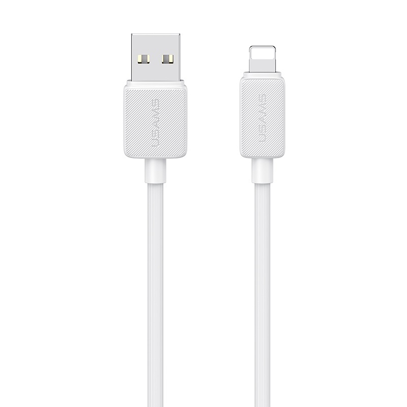 Καλώδιο Φόρτισης και Data USAMS KY Series USB-A σε lightning 2.4A 2.0m (SJ694USB02) λευκό Καλώδιο Φόρτισης και Data USAMS KY Series USB-A σε lightning 2.4A 2.0m (SJ694USB02) λευκό
