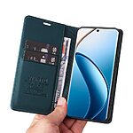 Θήκη Realme 12 Pro 5G / 12 Pro+ 5G YIKATU Folio Series με βάση στήριξης, υποδοχή καρτών και μαγνητικό κούμπωμα Flip Wallet από συνθετικό δέρμα και TPU πράσινο - Image 4