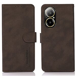 Θήκη Realme C67 4G KHAZNEH Litchi Skin Texture Leather με βάση στήριξης