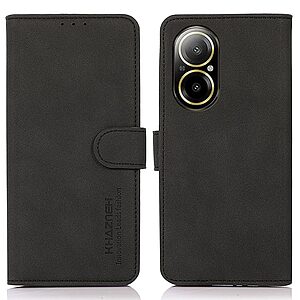 Θήκη Realme C67 4G KHAZNEH Litchi Skin Texture Leather με βάση στήριξης