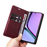 Θήκη Realme C67 4G YIKATU Folio Series με βάση στήριξης, υποδοχή καρτών και μαγνητικό κούμπωμα Flip Wallet από συνθετικό δέρμα και TPU κόκκινο σκούρο - Image 5