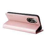 Θήκη Realme C67 4G YIKATU Folio Series με βάση στήριξης, υποδοχή καρτών και μαγνητικό κούμπωμα Flip Wallet από συνθετικό δέρμα και TPU ροζ χρυσό - Image 3