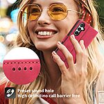 Θήκη Samsung Galaxy M15 5G DIERFENG DF 03 Foldable Series με βάση στήριξης, υποδοχή καρτών και μαγνητικό κούμπωμα Flip Wallet από συνθετικό δέρμα και εσωτερικό TPU κόκκινο - Image 4