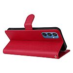 Θήκη Samsung Galaxy M15 5G Mad Mask Foldable Series με βάση στήριξης, υποδοχή καρτών και μαγνητικό κούμπωμα Flip Wallet από συνθετικό δέρμα και εσωτερικό TPU κόκκινο - Image 4