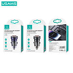 USAMS CC175 mini φορτιστής αυτοκινήτου C35 45W με 1 x USB-A + 1 x Type-C (CC175CC01) - μαύρος - Image 5