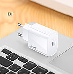 USAMS US-CC118 T34 επιτοίχιος φορτιστής Power Delivery (PD) Fast Travel Charger με 1 x Type-C στα 20W (CC118TC01) - λευκός - Image 3