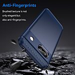 Θήκη Google Pixel 8a 5G Mad Mask Brushed TPU Carbon Πλάτη μπλε - Image 3