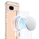 Θήκη Google Pixel 8a 5G OEM Silicone Sockproof συμβατό με MagSafe φορτιστή Transparent Πλάτη TPU - Image 2
