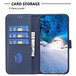 Θήκη Honor 200 Lite 5G BINFEN COLOR Leather Wallet series 12 με βάση στήριξης, υποδοχές καρτών και μαγνητικό κούμπωμα μπλε - Image 3