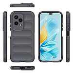 Θήκη Honor 200 Lite 5G Mad Mask Rugged Armor από σκληρό Premium TPU γκρι σκούρο - Image 2