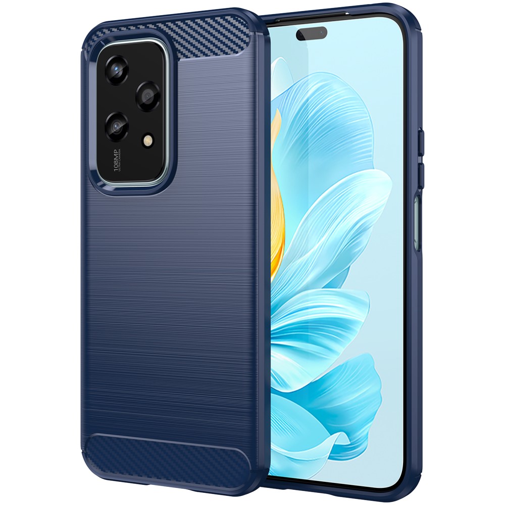 Θήκη Honor 200 Lite 5G Mad Mask Brushed TPU Carbon Πλάτη μπλε Θήκη Honor 200 Lite 5G Mad Mask Brushed TPU Carbon Πλάτη μπλε