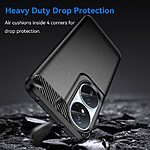 Θήκη Honor 90 Smart 5G Mad Mask Brushed TPU Carbon Πλάτη μαύρο - Image 3