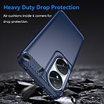 Θήκη Honor 90 Smart 5G Mad Mask Brushed TPU Carbon Πλάτη μπλε - Image 3