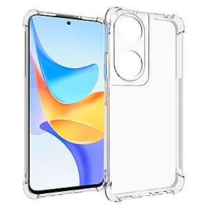 Θήκη Honor 90 Smart 5G OEM Silicone Sockproof V10 Anti-Slip Transparent Πλάτη με ενισχυμένες γωνίες TPU