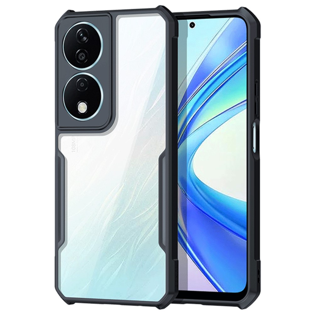 Θήκη Honor 90 Smart 5G XUNDD Hybrid Sockproof Transparent πλάτη από αντικραδασμικό TPU μαύρο Θήκη Honor 90 Smart 5G XUNDD Hybrid Sockproof Transparent πλάτη από αντικραδασμικό TPU μαύρο